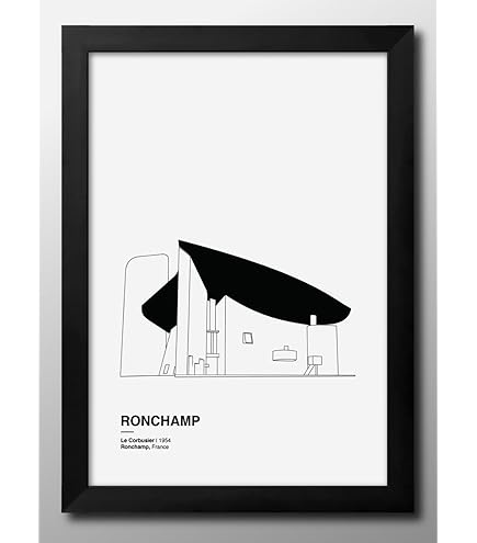 Amazon.co.jp: ポスター ル コルビジェ ロンシャン礼拝堂
