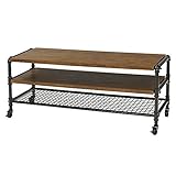 テーブル ローボード 幅120 ビンテージ ブラウン 幅120×奥行38.5×高さ45cm IPR1240-LB