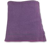 Bambino Land Knit Receiving Blanket - Plum Denim 40 x 44 - organic cotton [並行輸入品]