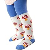 ベビータイツ　ガールズ　コットン パンティストッキング 赤ちゃん 動物柄　ソックス 靴下 コットン 厚手 ニットタイツ 滑り止め付き 可愛い キノコ　新生-12ヶ月　12ヶ月-24ヶ月　2-3歳 10