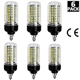 WestDeer 6-Pack Non - dimmable 15W E12 115 LED 5736 SMD LED Corn Bulb,Replacement Incandescent Bulbs