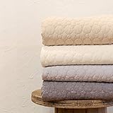 イブル キルティングマット バブル柄 200cm x 150cm (ベージュ)