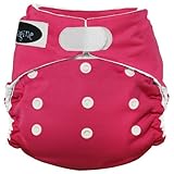 Imagine Baby Products Stay Dry All-In-One Hook and Loop Diaper, Raspberry by Imagine Baby Products [