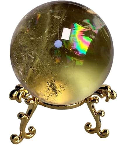 Amazon.co.jp: シトリン 丸玉 Citrine 黄水晶 シトリン 原石 厄除け