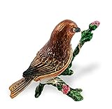 Objet D'Art Release #242 "Cozumel Thrasher" Critically Endangered Species Bird Handmade Jeweled Enam