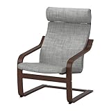 【IKEA/イケア】POÄNG アームチェア, ブラウン, イースンダ グレー