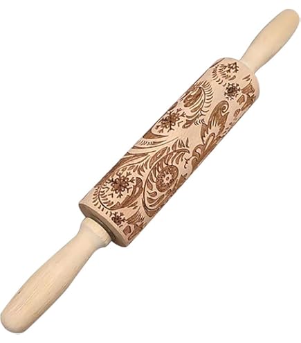 Amazon.co.jp: クッキーローラー クッキー型 ?棒 クリスマス柄 模様