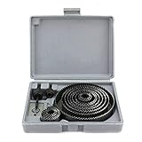 木工用 ホールソー 16PCS ドリルビット 穴あけ工具 切削 12枚刃 セット 19～127mm