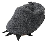 C-Princess もこもこ 暖か 恐竜 怪獣 スリッパ ルームシューズ ルーム靴 ベビー キッズ 子供用 室内履き 上履き 踵付き 防寒 個性派 仮装 コスプレ グレー 13.5cm