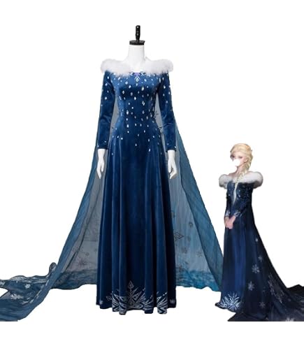 Amazon.co.jp: アナと雪の女王 エルサ ドレス コスプレ コスチューム