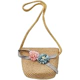 Amazon ポシェット 麦わら バッグ ピンク ペーパーポシェット カゴバッグ ショルダーバッグ キッズ かばん 麦わらカゴ キッズ Boon Square シューズ バッグ