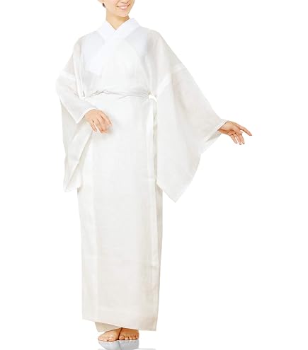Amazon.co.jp: 【本麻100％】夏用長襦袢 反物《志賀麻・紋紗・ライト