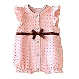 【SEBLES】ベビー服 ベビー 赤ちゃん 女の子 ロンパース 可愛い リボン カラフル プリント ノースリーブ キュート 夏 綿 3ヶ月 6ヶ月 9ヶ月 12ヶ月(タイプE,80cm)