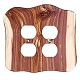 Sierra Lifestyles Rustic Switch Plate, 2 Duplex, Juniper by Sierra Lifestyles