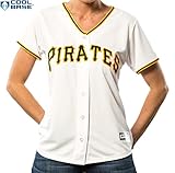 Pittsburgh Pirates MLBレディースクールベースホームジャージーホワイト( Large )