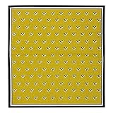 DealMuxコットンリネン花柄ウォッシャブル表プレースマットパッドコースター31センチメートルX 33センチメートルイエロー