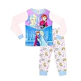 アナと雪の女王 女児 パジャマ Disney 女の子 女児 日本未発売 オフィシャル 寝巻 春秋 オールシーズン 薄手 長袖 コットン 100％ [並行輸入品]