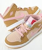 【11-16cm】NIKE AIR JORDAN 1 MID WB GT ナイキ エアジョーダン1 ミッド WB BT ライトブラウン キッズ 子供靴 スニーカー 724074-730 16cm,-