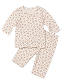 【あるこんたるこん】〈J＆T〉ベビー ルームウェア フローラ キッズ ７分袖 ハーフパンツ ジュニア 女の子 コットン パジャマ (140)