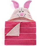 Disney Winnie the Pooh Pigletフード付きバスタオル