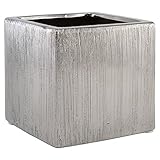 Flower Glass Vase Decorative Centerpiece For Home or Wedding by Royal Imports - Ceramic Etched Cube 