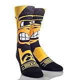 Rock ' emアパレルアイオワ大学ui Hawkeyesカスタムアスレチッククルーソックス XL イエロー