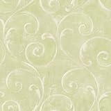 York Wallcoverings American Classics Textured Scroll Wallpaper Memo Sample, 8 by 10-Inch, Cream, Kiw