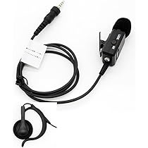 icom 特定小電力トランシーバー イヤホン付クリップマイクロホン シンプル イヤホンマイク ライト [アイコム用2ピンプラグ・SL