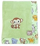 Trend Lab Framed Receiving Blanket, Chibi Zoo, Riley Tiger