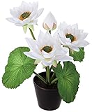 ポピー お彼岸・お盆に 仏花 造花 ロータスポットS ホワイト FBC-8066W