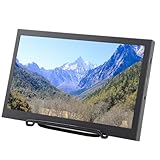 10.1インチ小型ミニモニター、1024 X 768スクリーンポータブルPC拡張モニターHD IPSスクリーンエクステンダー、HDMI USBポート付き、デュアルスピーカー内蔵