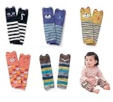 【Angelicate】ベビー キッズ の 体温調節に アニマル レッグウォーマー ひざあて 寒さ 怪我から守る 5足 セット