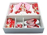 七五三着物セット 豪華10点セット 3歳女の子用 着物丸洗いOK　赤着物に白とピンクの被布コート