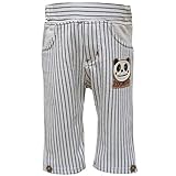 2016年 春物 ZOOMIC ズーミック ミニ裏毛 ストライプアップリケ ７分丈パンツ グレー◇90cm