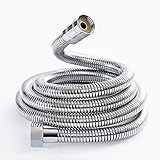 Joyoldelfシャワーホース ラセンホース フレキシブルホースステンレス製の取替え用 黄銅 2ｍ