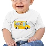 動物とバス子供服 ベビーTシャツ 半袖 男の子 女の子 クルーネック カジュアル