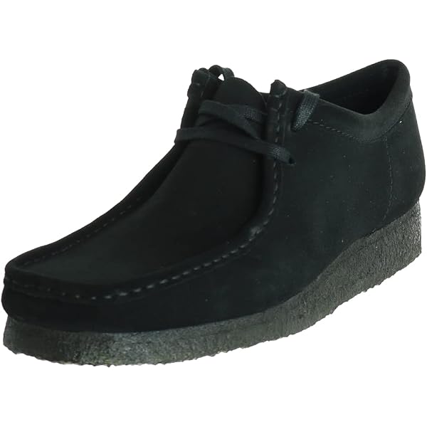 Amazon.co.jp: [クラークス] WALLABEE BLACK SUEDE ワラビー モカシン 
