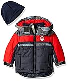 ロンドンフォグBoys Classic Heavyweightカラーブロックバブルジャケットwith Hat カラー: ブルー