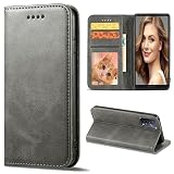 Lsscase 兼用 OPPO Reno7 A / Reno9 A 対応 ケース 手帳型 oppo reno7a OPG04 向け 手帳ケース OPG04 au A201OP CPH2353 SIMフリー ワイモバイル スマホケース オッポリノ9a 向け カバー 携帯ケース Reno7 A case 携帯カバー 上質レザー カード収納 マグネット内蔵 スタンド機能 グレー
