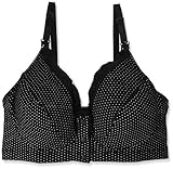 ローズマダム(Rosemadame) マタニティハーフトップ ドット フロントオープン ブラック L 112-9606-01