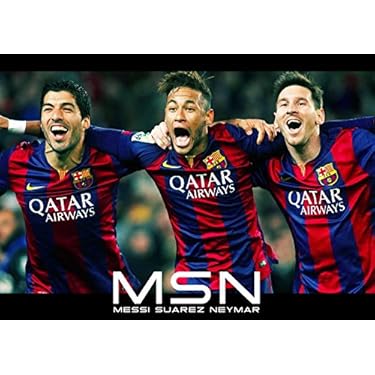 サッカー　メッシ　バルサ　特大ポスター Amazon.co.jp: リオネル・メッシ&ルイス・スアレス&ネイマール