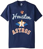 MLBヒューストンアストロズメンズ58t Tシャツ、ネイビー、ミディアム