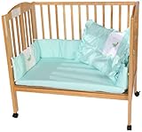 Baby Doll Bedding Gingham Applique Cradle Bedding Set, Alligator by BabyDoll Bedding