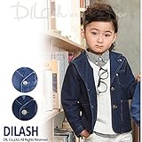 (ディラッシュ) DILASHニットデニムジャケット/春 140 ブルー
