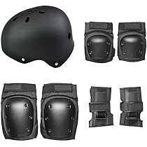 【新品未使用】スケボー　スケートボード キッズヘルメット&肘・膝・手ガードセット スケボーキッズヘルメット&肘膝ガード