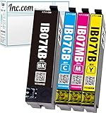 Inc.com IB07 PG(KB/CB/MB/YB) 互換 インク カートリッジ 顔料４色セット 残量表示対応最新ICチップ ISO14001/ISO9001認証工場生産 国内梱包再検品 エプソン 用 マウス