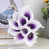 calciferrealタッチカラーリリー柄ブライダルラテックスウェディングブーケフラワーBouquets ( # 1193、20個)