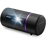 NOMVDIC R150 モバイルプロジェクター 小型 【 三脚なしで天井投影可能/持ち運びやすい / 最大4時間映像投影可能 / 自動台形補正機能 / 360 LEDルーメン / 100インチ大画面】