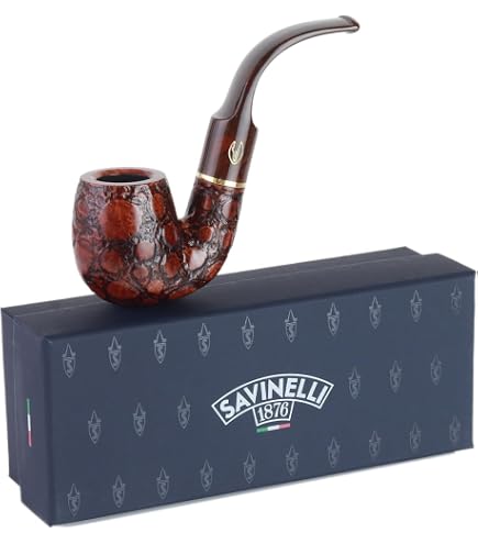 Amazon.co.jp: Savinelli Roma 614 ブラックステムタバコパイプ
