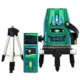 恒昌光電 5ライン GPS-5L グリーンレーザー墨出し器+受光器+エレベーター三脚セット 4垂直・1水平 4方向大矩ライン 10倍明るい 斜線機能 レーザー墨出し器